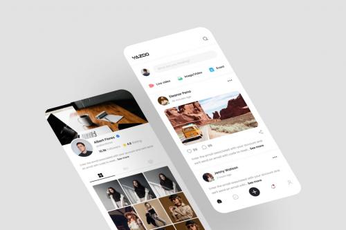 YAZDO - Social Media App UI Kit