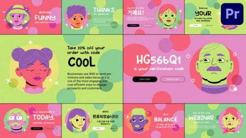 Characters Slides | Premiere Pro MOGRT - 50640273