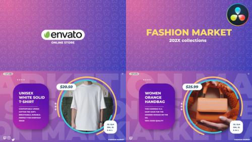 Fashion Market for DaVinci Resolve - 50465554