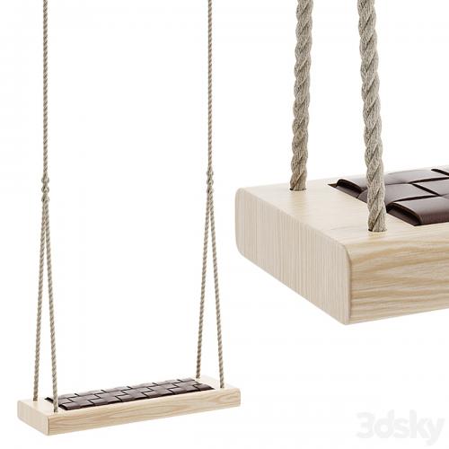 Indoor rope swing hanging chair
