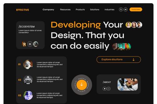 Effective - Business Website Hero