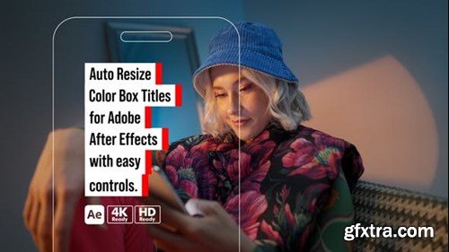 Videohive Auto Resize Color Box Titles 50744444