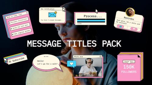 Message Titles Pack - 50578965