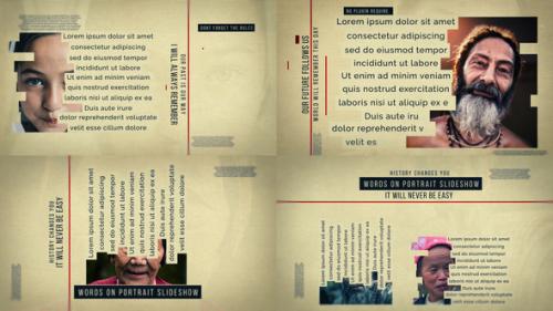 Words on Portrait Slideshow - 50632028