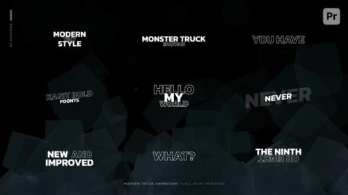 Modern Titles Animation | PP - 50660959