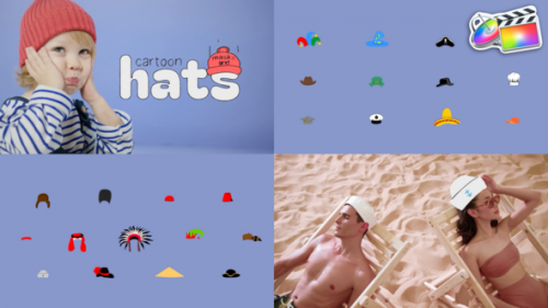 Cartoon Masks And Hats for FCPX - 50669193