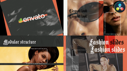 Stylish Texture Slides for DaVinci Resolve - 50669298