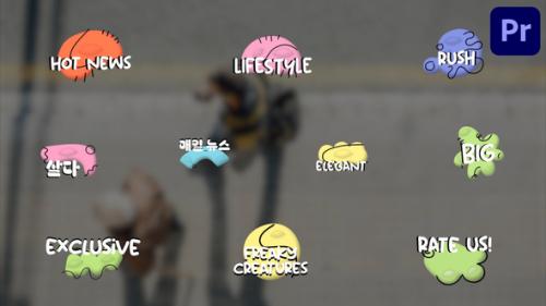 Freaky Creatures Titles | Premiere Pro MOGRT - 50669442