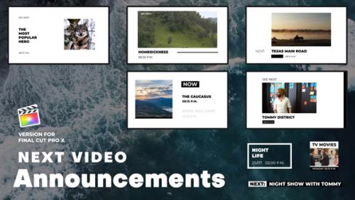Next Video Announcements | FCPX - 50678477