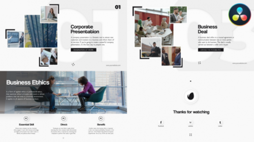 Corporate Slideshow Presentation for DaVinci Resolve - 50711357