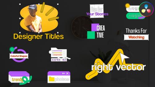 Designer Titles for DaVinci Resolve - 50727927