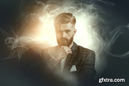 Smoke Editable Photo Effect Template