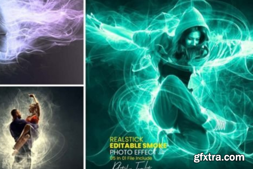 Realistic Editable Smoke Photo Effect