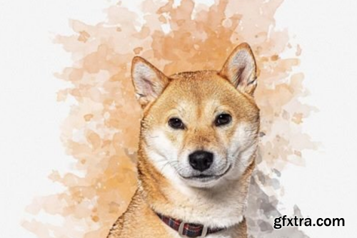 Puppy Photo to Painting Effect