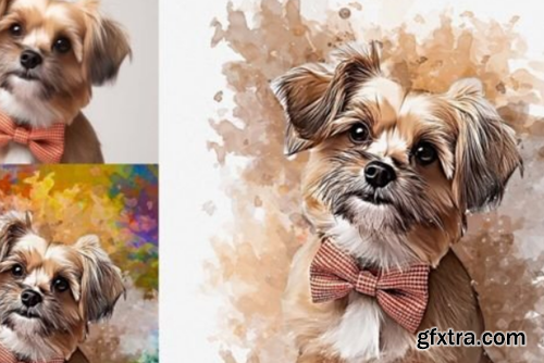 Puppy Photo to Painting Effect