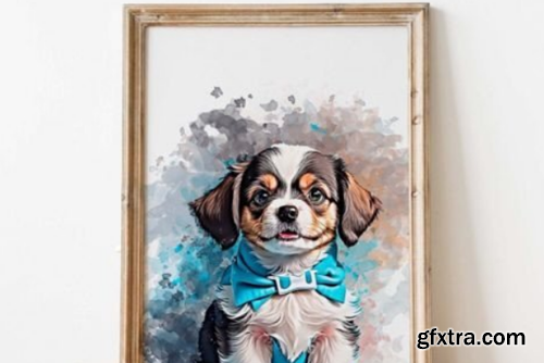 Puppy Photo to Painting Effect