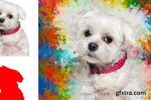 Puppy Photo to Painting Effect