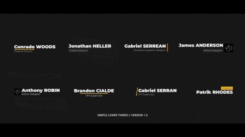 Simple Lower Thirds | PP - 50727693