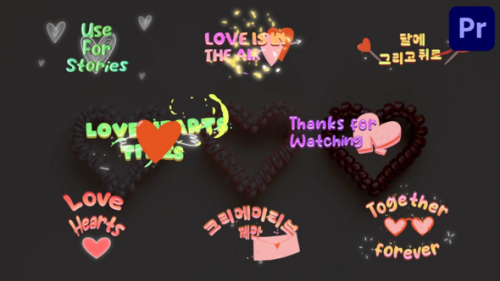 Love Hearts Titles for Premiere Pro - 50744086