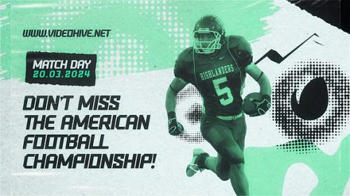 American Football Intro | MOGRT - 50744343