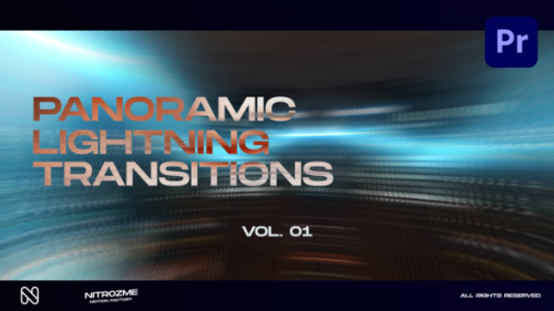 Lightning Panoramic Transitions Vol. 01 for Premiere Pro - 50747652
