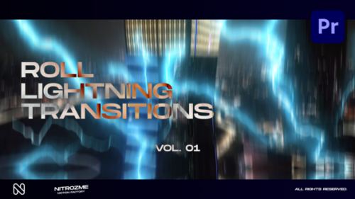 Lightning Roll Transitions Vol. 01 for Premiere Pro - 50747688