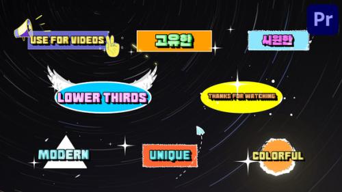 Colorful Stickers Lower Thirds for Premiere Pro - 50755076