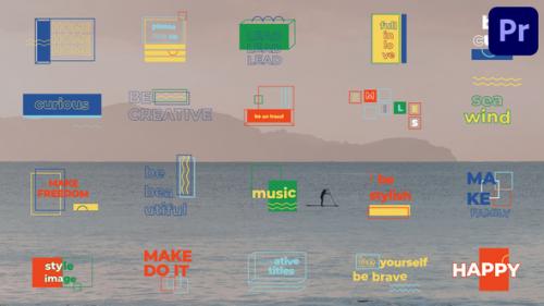 Creative Geometric Titles for Premiere Pro - 50755158