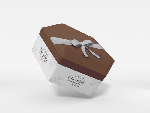 Metal Chocolate Tin Box Packaging Mockup Set