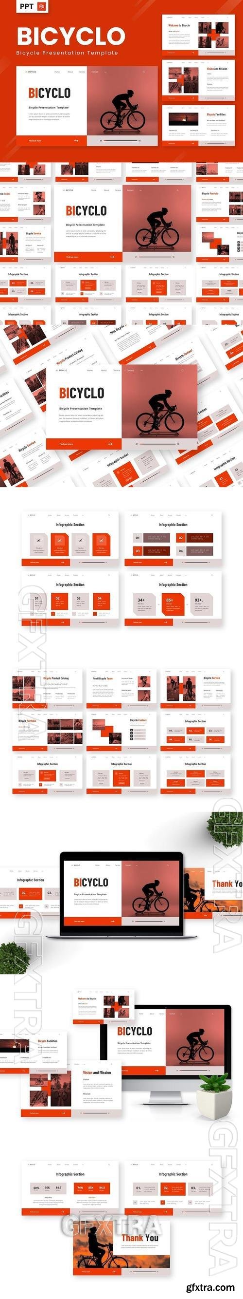 Bicyclo - Bicycle Powerpoint Templates NYJ8YF5