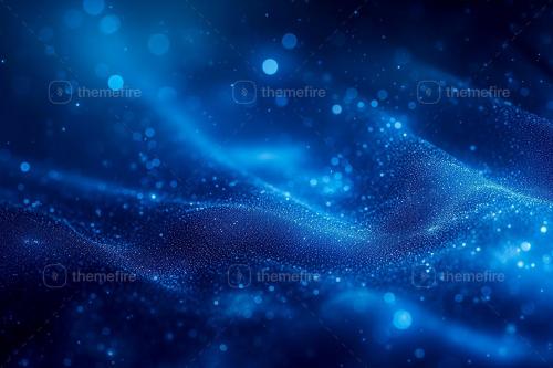 Blue Particle Wave Backgrounds