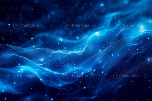 Blue Particle Wave Backgrounds