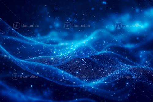 Blue Particle Wave Backgrounds