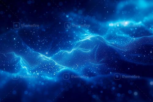 Blue Particle Wave Backgrounds