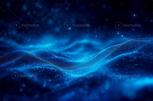 Blue Particle Wave Backgrounds