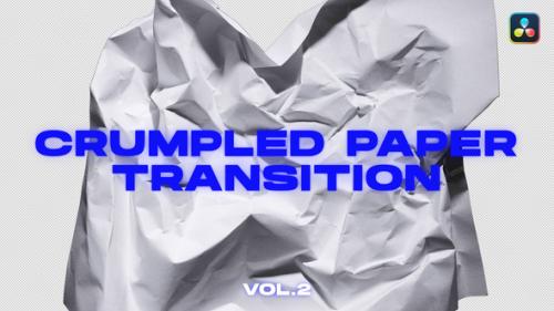 Crumpled Paper Transitions VOL.2 | DaVinci Resolve - 50792670