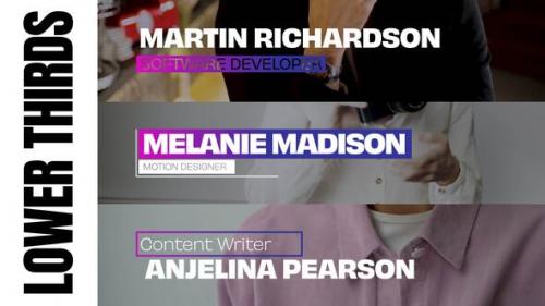 Elegant Lower Thirds | Premiere Pro - 50795406