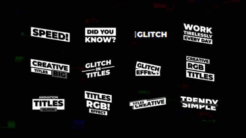 Glitch Titles V3 | Premiere Pro (MOGRT) - 50814992