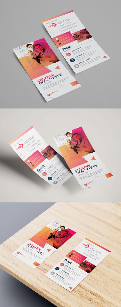Corporate Flyer Layout with Gradient Layout - 442424088