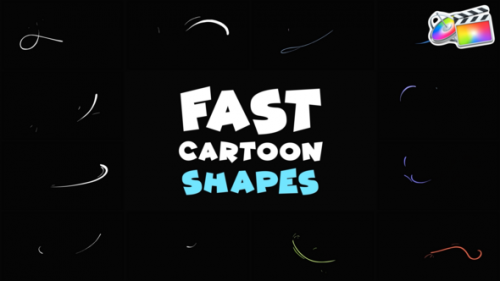 Fast Cartoon Shapes | FCPX - 50807193