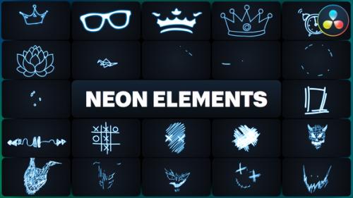 Neon Elements for DaVinci Resolve - 50823555