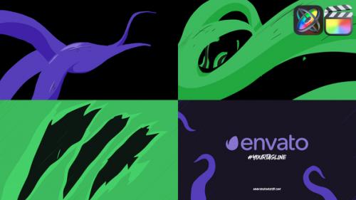 Anime Tentacles Logo Opener for FCPX - 50823956