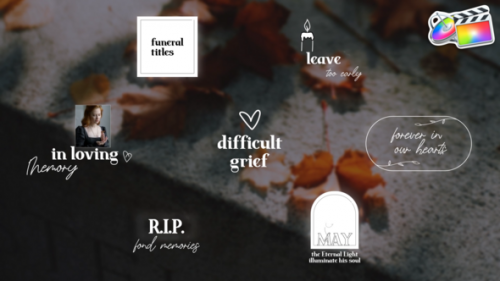 Funeral Titles for FCPX - 50841912