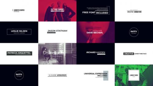 Line Lower Thirds 02 - 50858393