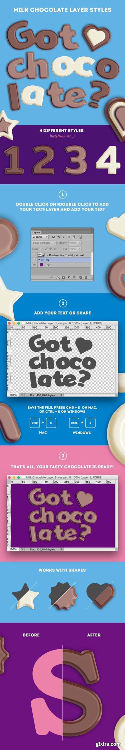 GraphicRiver - Milk Chocolate Layer Styles 45384922