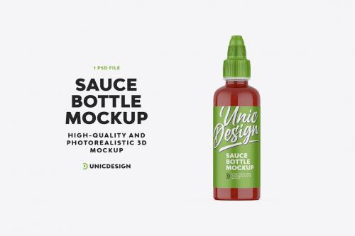 Sauce Bottle Mockup