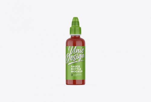 Sauce Bottle Mockup