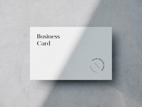 Marble Background Minimal Business Card Mockup - 448143014