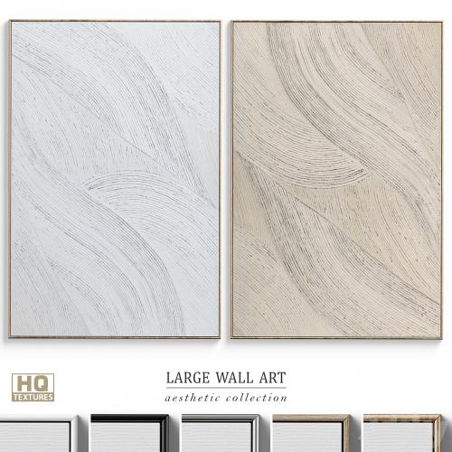 Abstract Textural Plaster Wall Art C-364