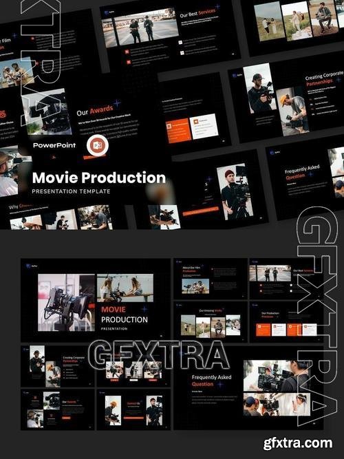 Movie Production Presentation Template PowerPoint N3LESGB Movie Production Presentation Template PowerPoint N3LESGB